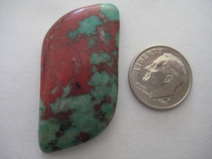 Cuprite and Crysacola 48 carats