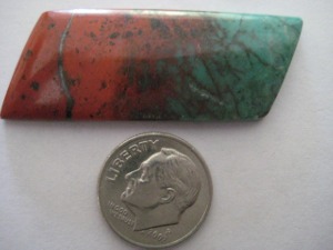 Cuprite and Crysacola 44 carats