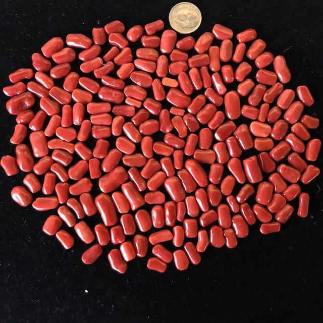 Red Coral Baroque Cabochons